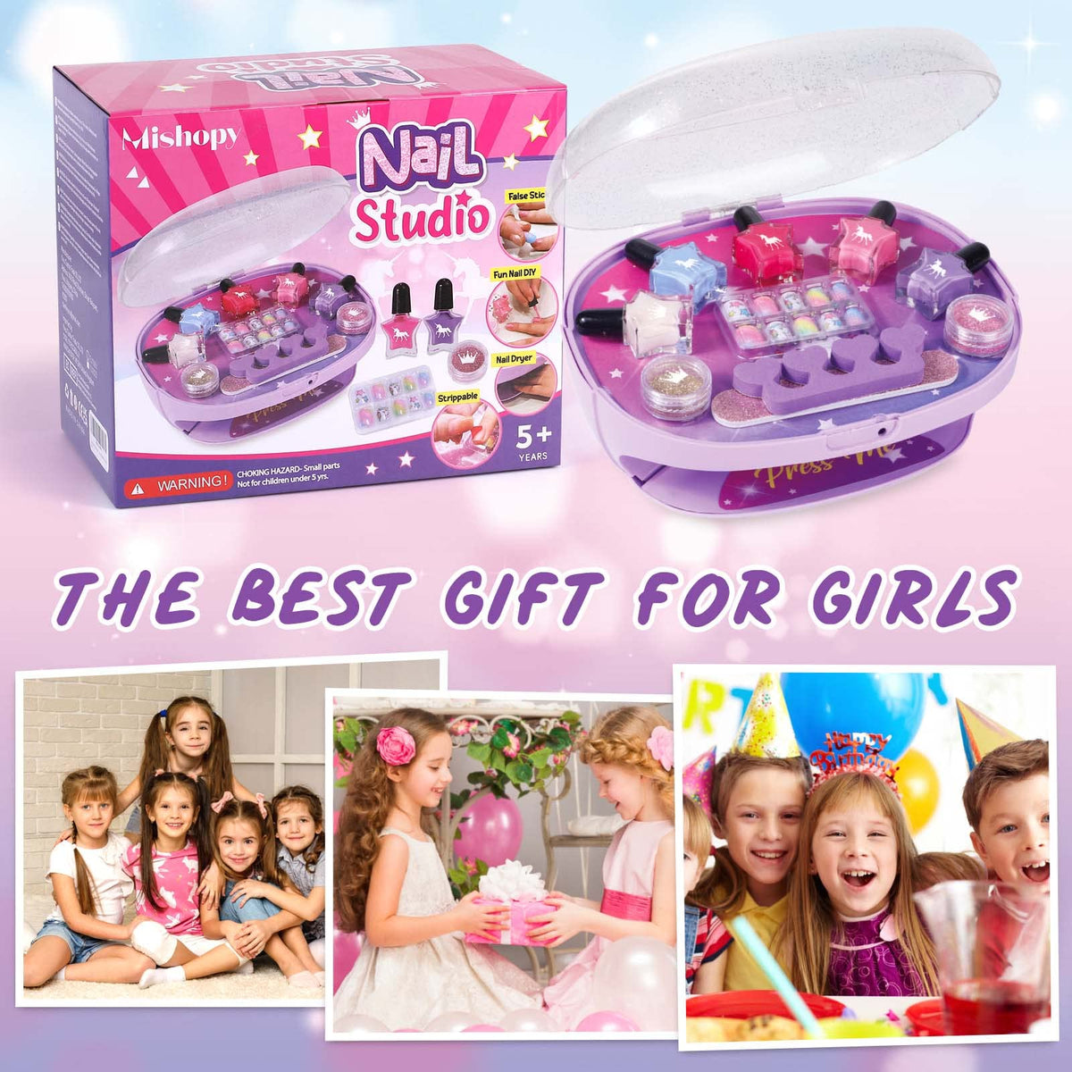 Golray Nail Stickers for quick, mess-free nail art without glue.