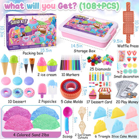 Golray multi-color sensory sand encourages hands-on shaping and color recognition.