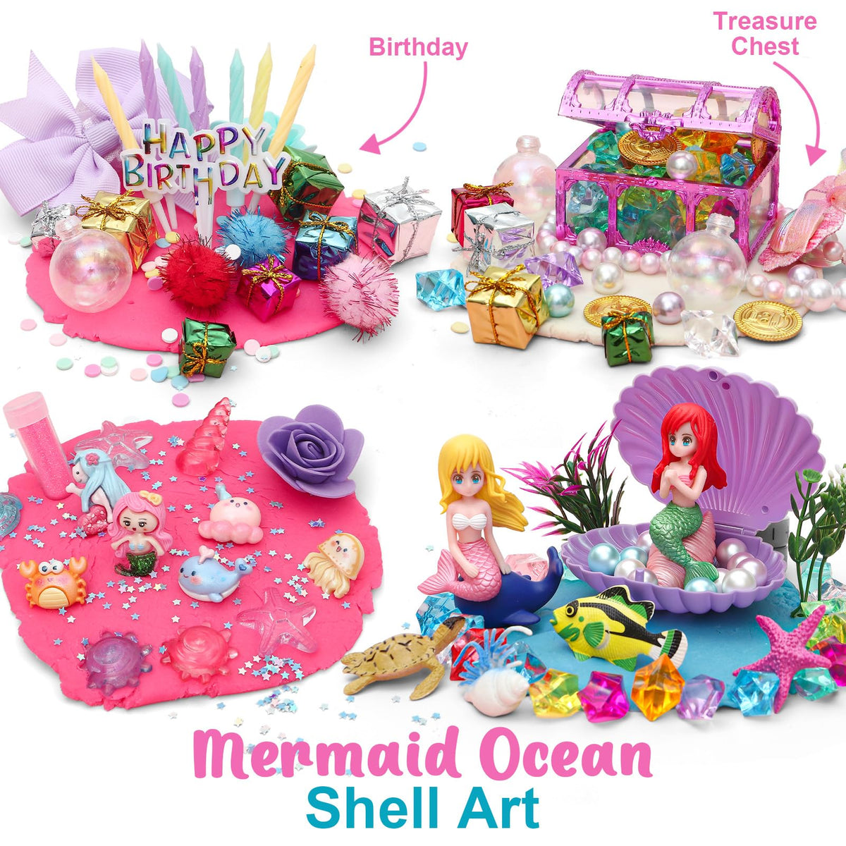 Golray Mermaid Sensory Dough Kit – necklace and bracelet accessories for style