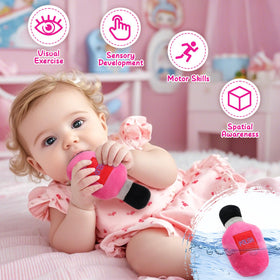 Golray plush purse with makeup vanity set for creative dressing up.