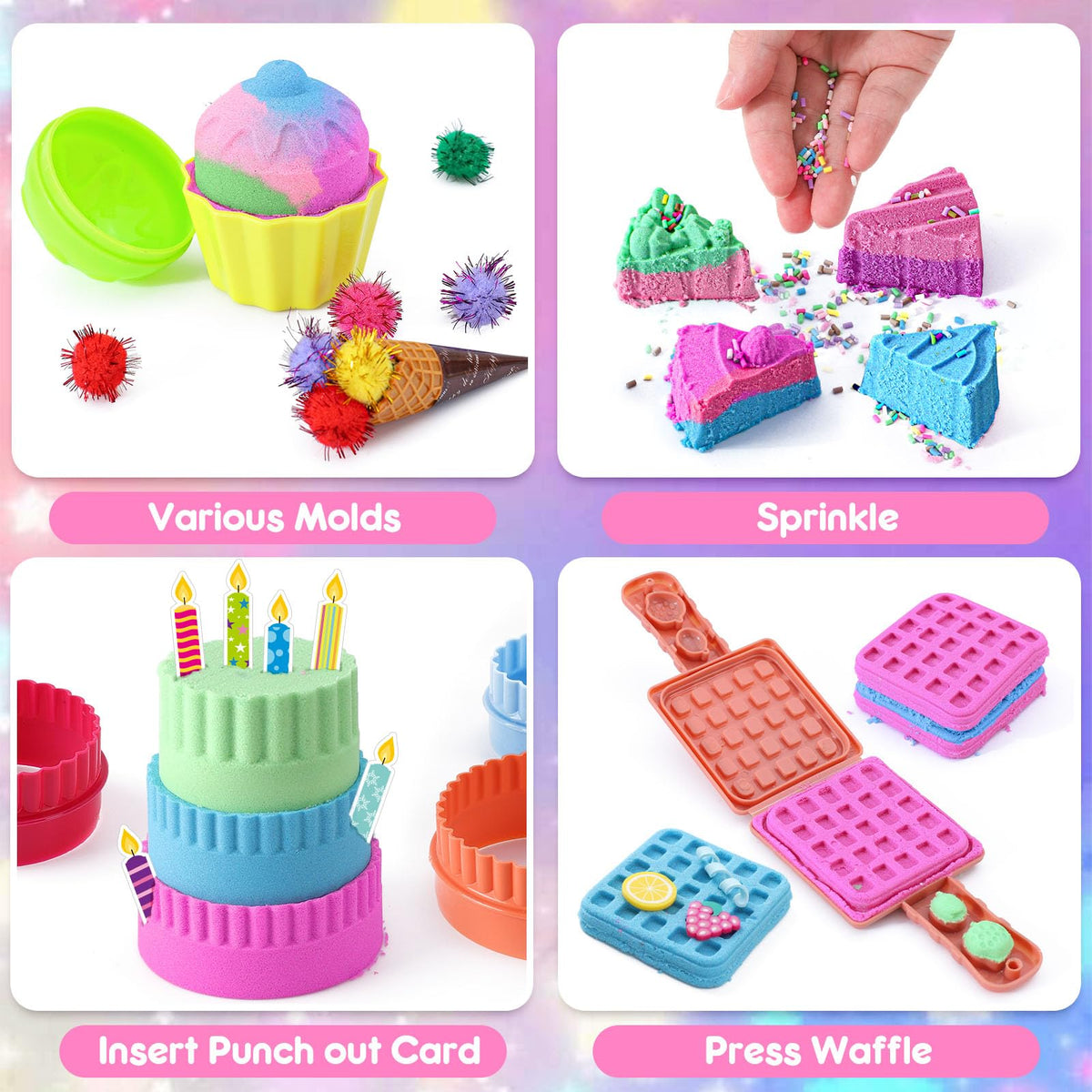 Golray pretend-dessert accessories support storytelling and cooperative play.