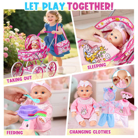 Golray rocking horse nursery playset supports gentle rocking and roleplay.