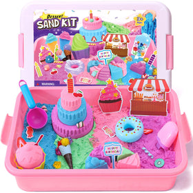 Golray sandbox with lid keeps play tidy and portable.