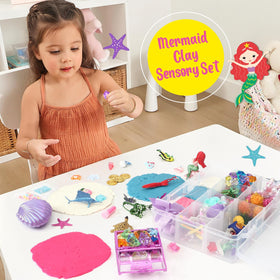 Golray Mermaid Sensory Dough Kit – shells and pearls for texture rich play