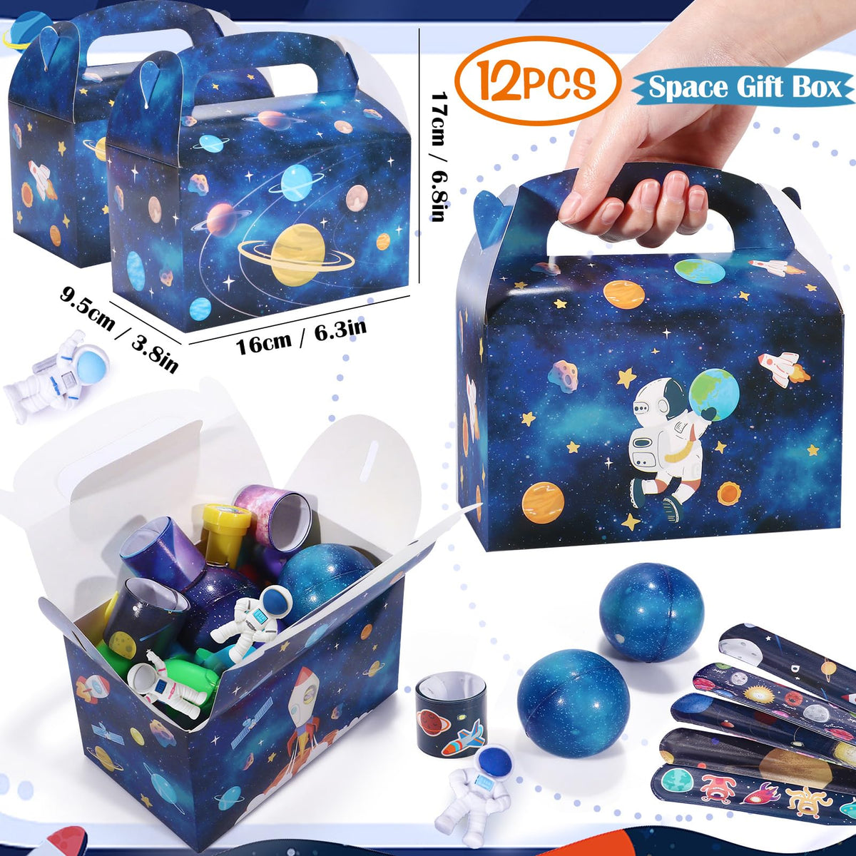 Golray assorted space stickers for crafts and goodie bags