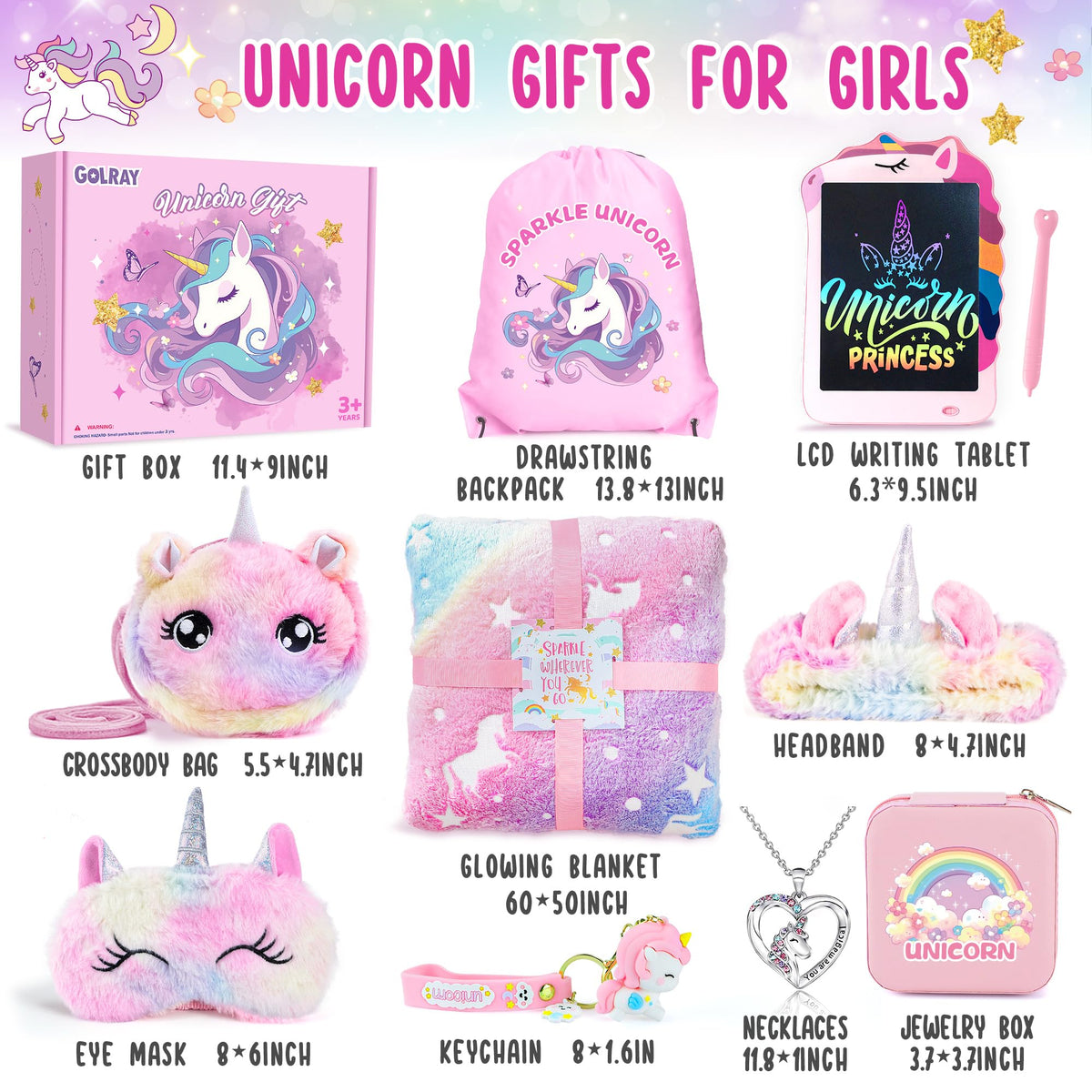 Golray unicorn LCD drawing tablet delivers crisp, kid-friendly sketches.