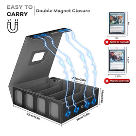 Gomyrod eight adjustable dividers support organized card uprightness.