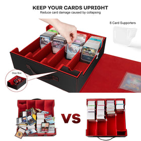 Gomyrod card storage box 30 color-coded labels simplify sorting