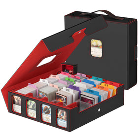 Gomyrod card storage box front cover window displays a prized card at a glance