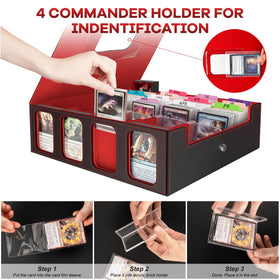 Gomyrod card storage box patented handle design enables easy transport