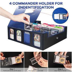 Durable PU leather cover on the Gomyrod box protecting cards from wear
