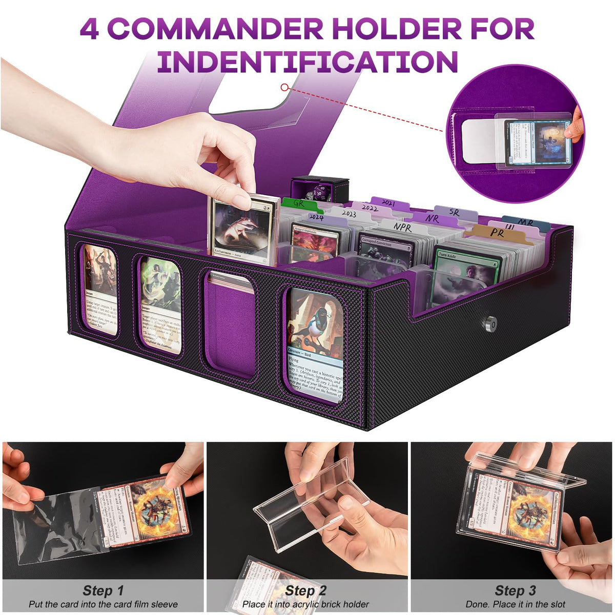 Gomyrod box with patented handle for easy transport to game nights