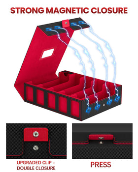 Gomyrod PU leather exterior protects cards from impact and the elements