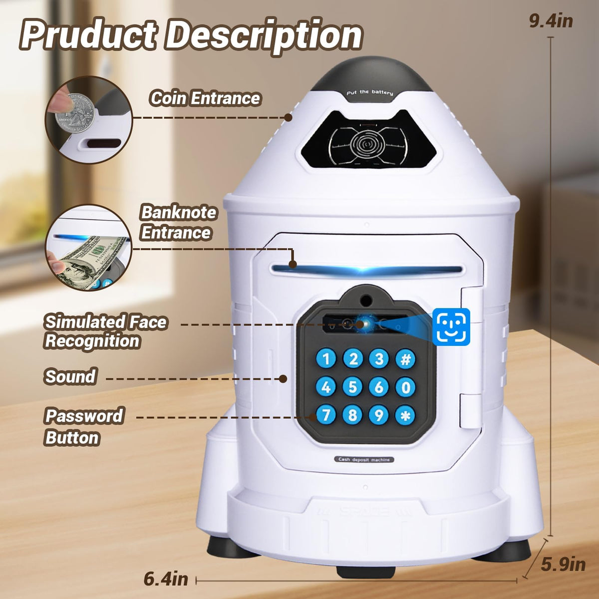GONINO bill slot auto-scroll keeps saving mess-free.