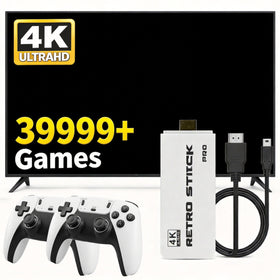 Gonlylai retro console setup with 4K HDMI for immersive family gaming.