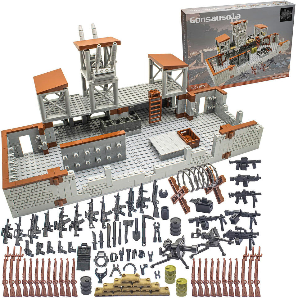 Gonsausola defence base guard tower image promotes imaginative play and strategic setup