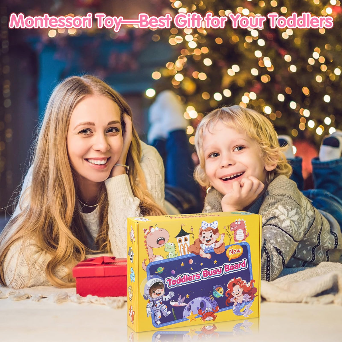 Goobaetoy portable busy board keeps little ones engaged on flights and errands