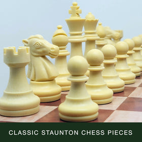 GOOD KIND chess pieces ready for quick setup during family play