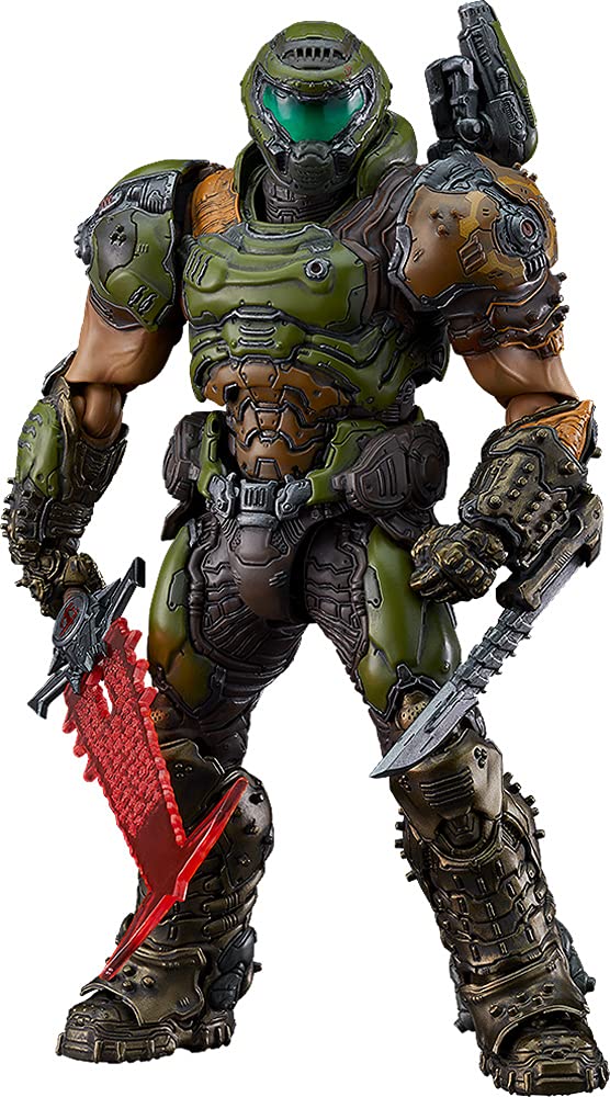 Good Smile Company Doom Slayer figma front view for dynamic display.