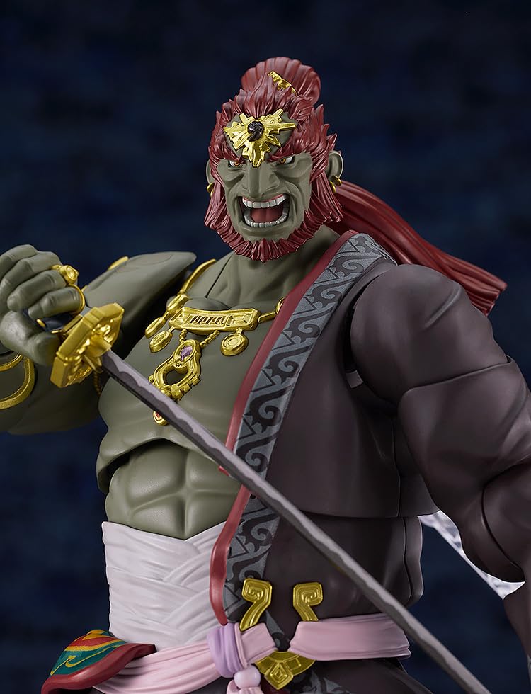 Good Smile Company Ganondorf Figma offers standard, shouting, and goading faces.