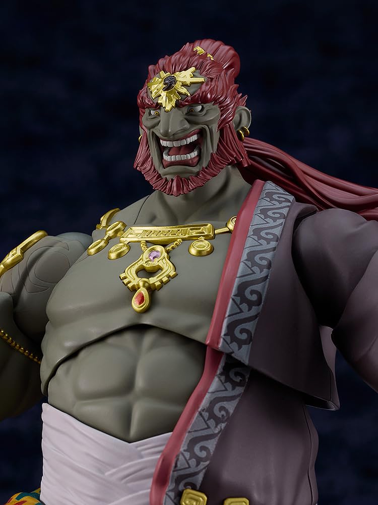 Good Smile Company Ganondorf Figma supports dynamic posing with scabbard, bow, and arrow.