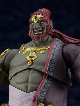 Good Smile Company Ganondorf Figma supports dynamic posing with scabbard, bow, and arrow.