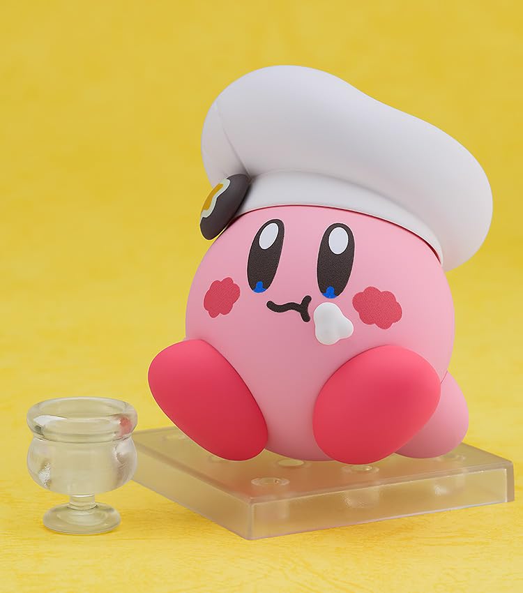 Good Smile Kirby Nendoroid Café Ver diorama-ready kit for cafe-inspired displays.