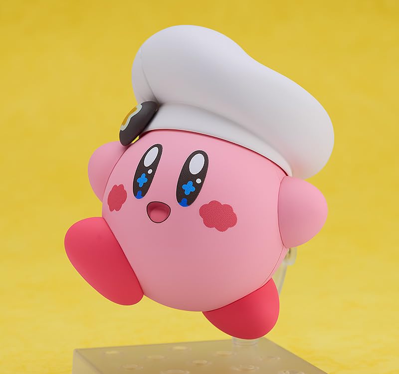 Good Smile Kirby Nendoroid Café Ver includes optional parts for playful scenes.