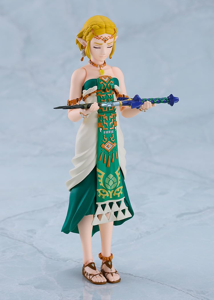 Good Smile Zelda Figma closed-eyes faceplate captures a calm, contemplative moment.