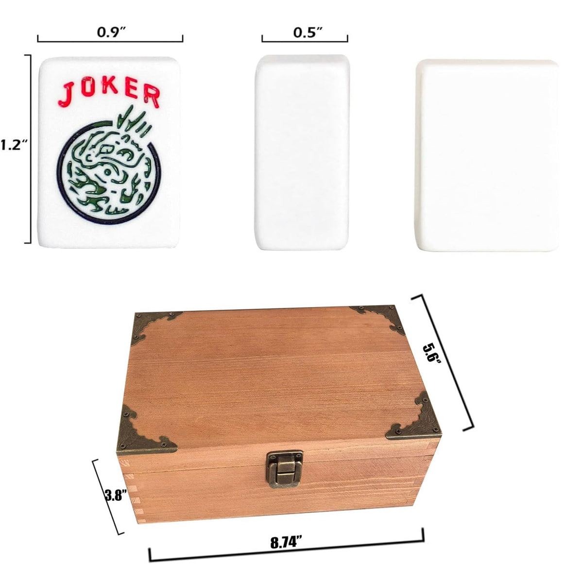 Goodasst mahjong storage box keeps tiles organized for travel.