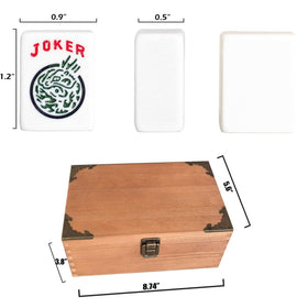 Goodasst mahjong storage box keeps tiles organized for travel.