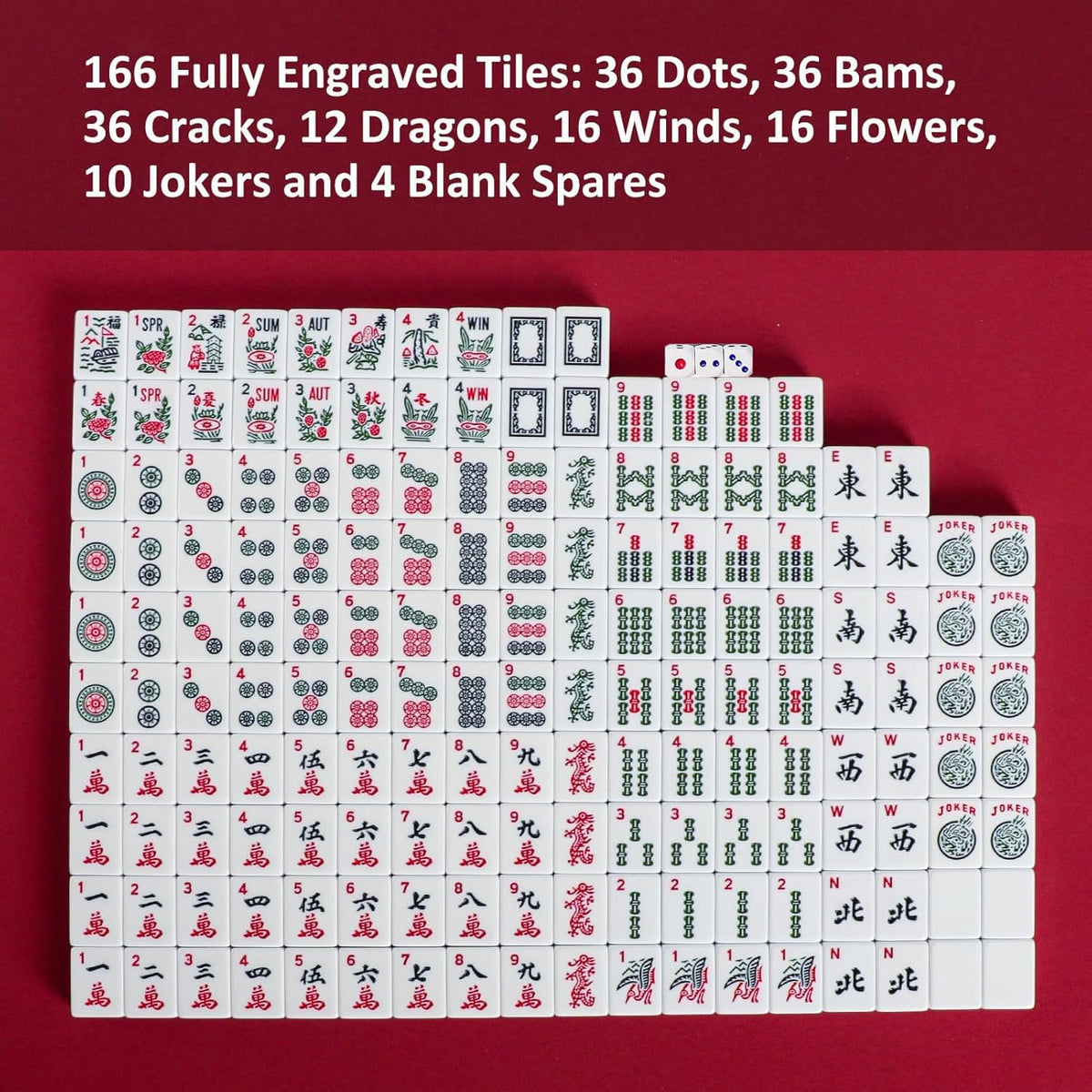 Goodasst travel mahjong set case ready for on-the-go games.