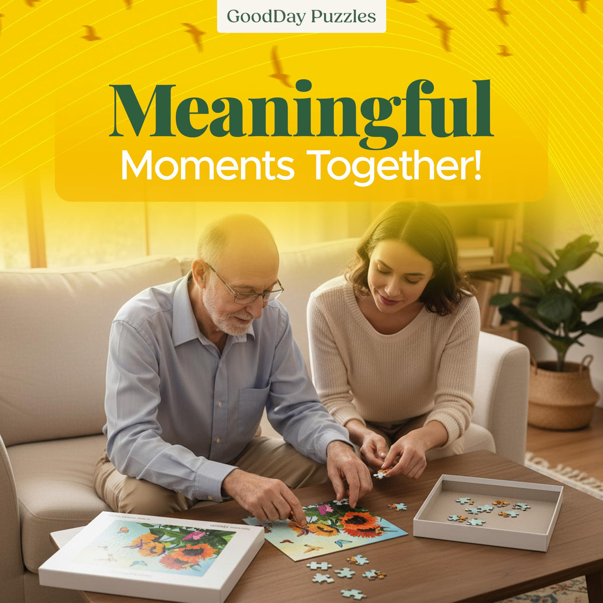 GoodDay Puzzles 48-piece puzzle offers a manageable challenge.