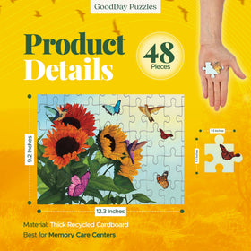 GoodDay Puzzles extra-large pieces support easy handling during daily activities.