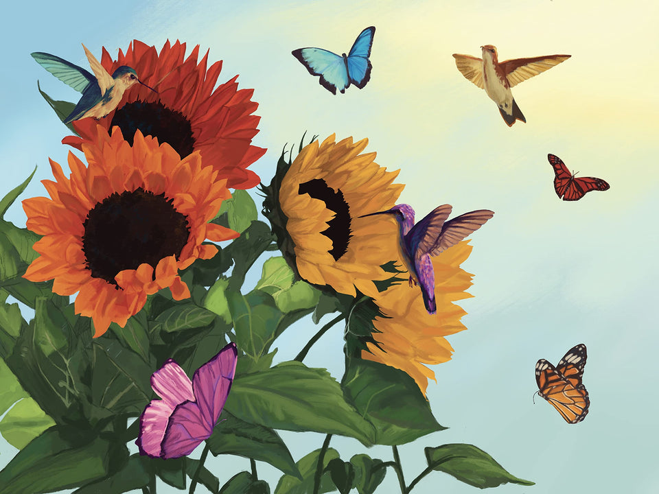 GoodDay Puzzles Summer Bloom front cover with vibrant colors boosts engagement and mood.