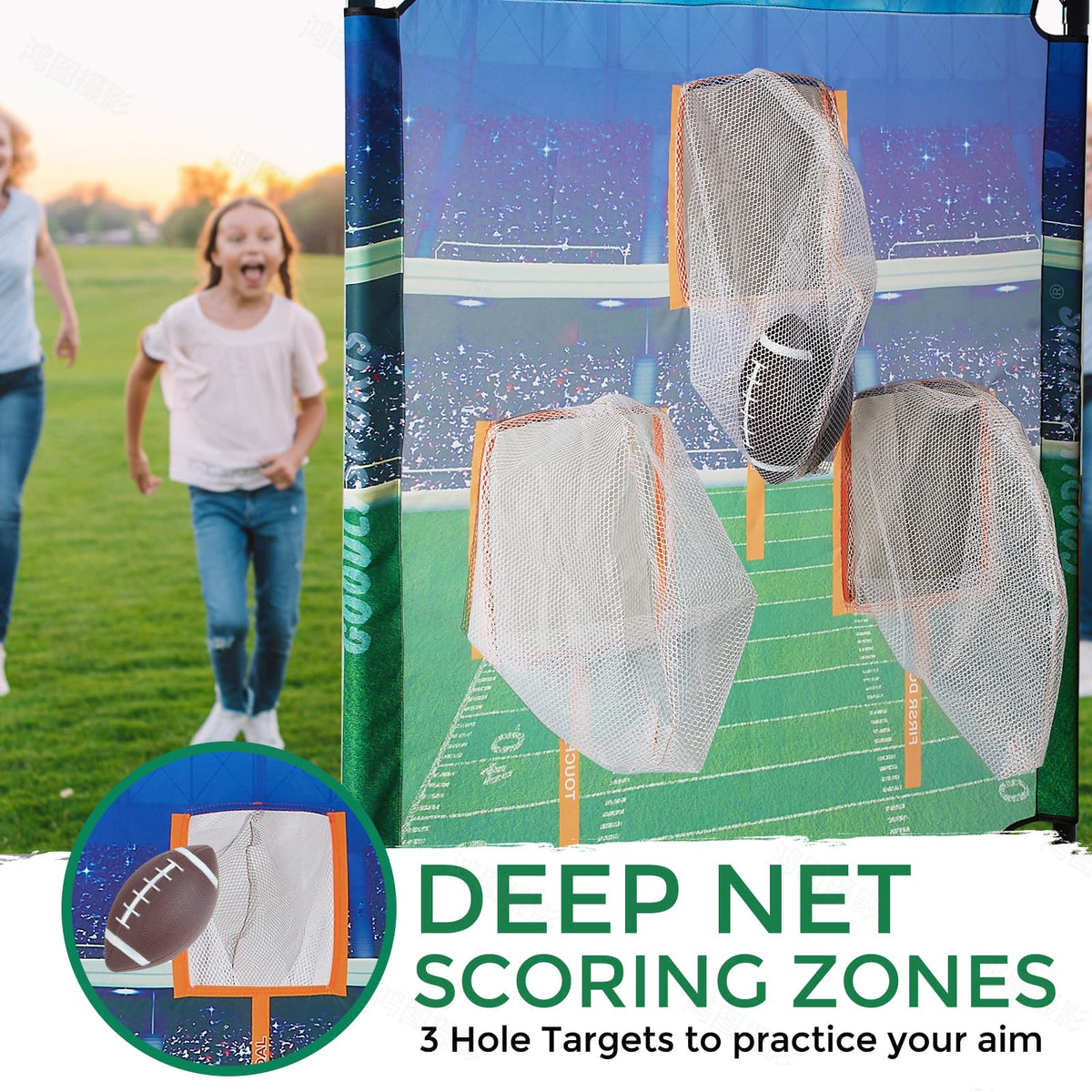 GOODLYSPORTS youth football training equipment helps kids and adults improvise drills at home.