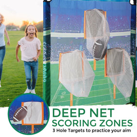GOODLYSPORTS youth football training equipment helps kids and adults improvise drills at home.
