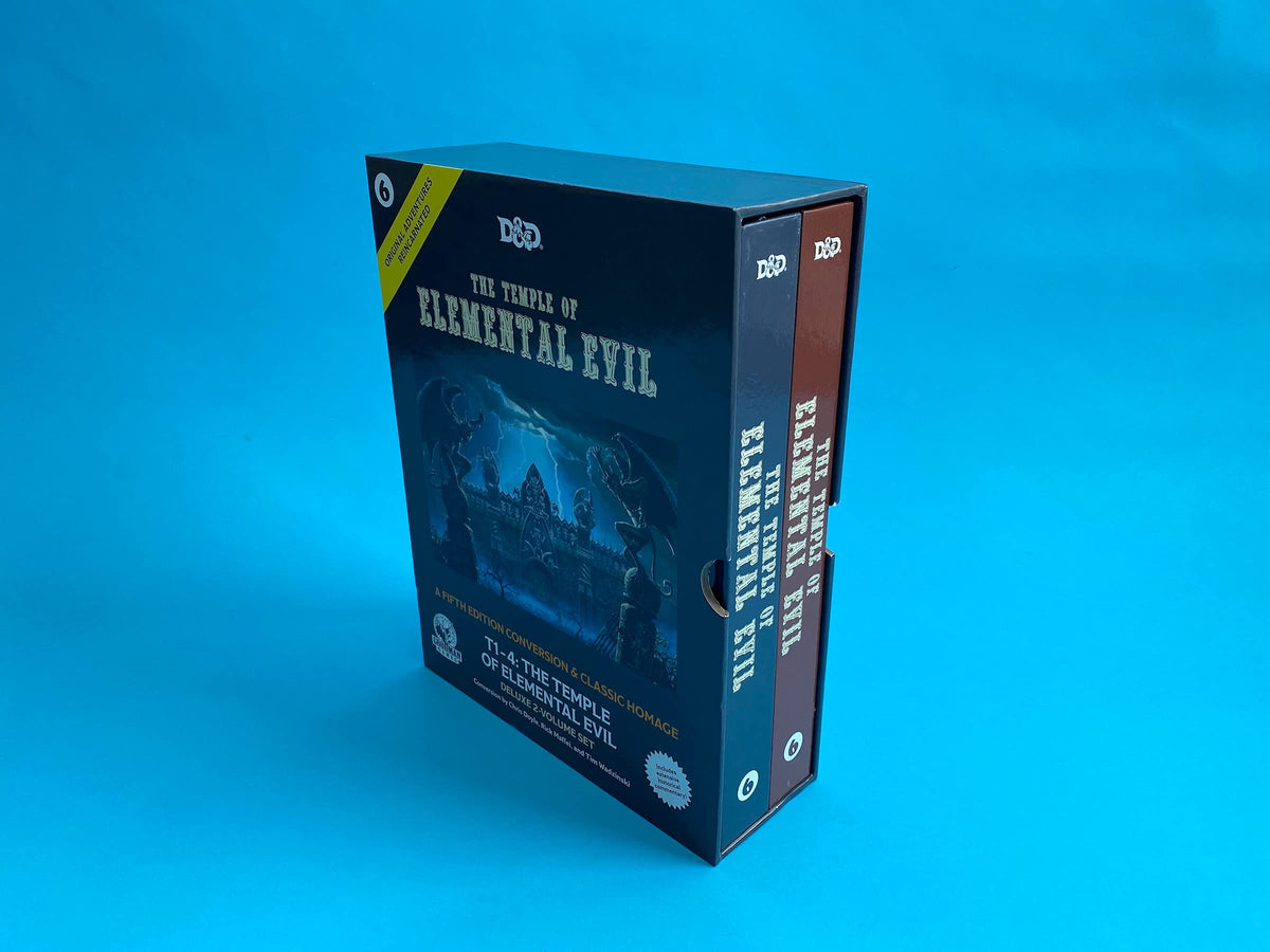 Goodman Games Temple of Elemental Evil satin ribbon bookmarks aid session planning.