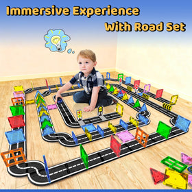 Goodtiles Magnetic Tiles Compatibility lets kids mix with other brands for expanded scenes.