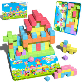 Goodtiles Mini Magnetic Blocks travel box for on-the-go STEM play