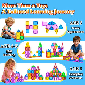Goodtiles mini magnetic tiles safe durable design supports early learners during travel.