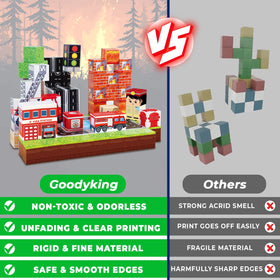 Goody King fire truck blocks support collaborative play and shared building sessions