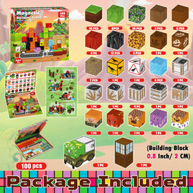 Goody King magnetic blocks show 27 colors for imaginative construction.