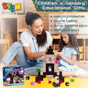Goody King educational magnetic blocks ages 3-8 promote focus and problem-solving