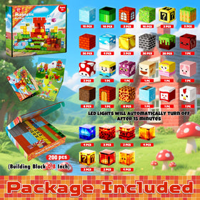 Goody King glow-in-dark magnetic blocks enhance after-dark play and storytelling sessions.
