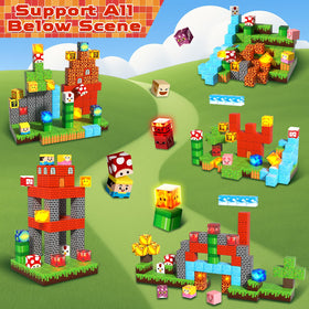 Goody King kids building with magnetic blocks for hands-on learning and creativity.
