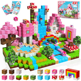Goody King magnetic blocks set with 100 cubes for STEM play and creative building.