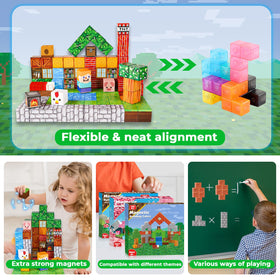 Goody King Magnetic Blocks ages 3-10: versatile building for group or solo play