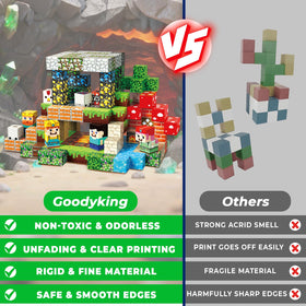 Goody King magnetic blocks suitable for classroom or family learning activities.