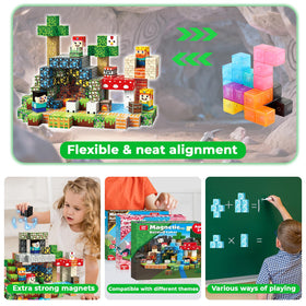 Goody King magnetic blocks gift-ready set fostering imagination and teamwork.